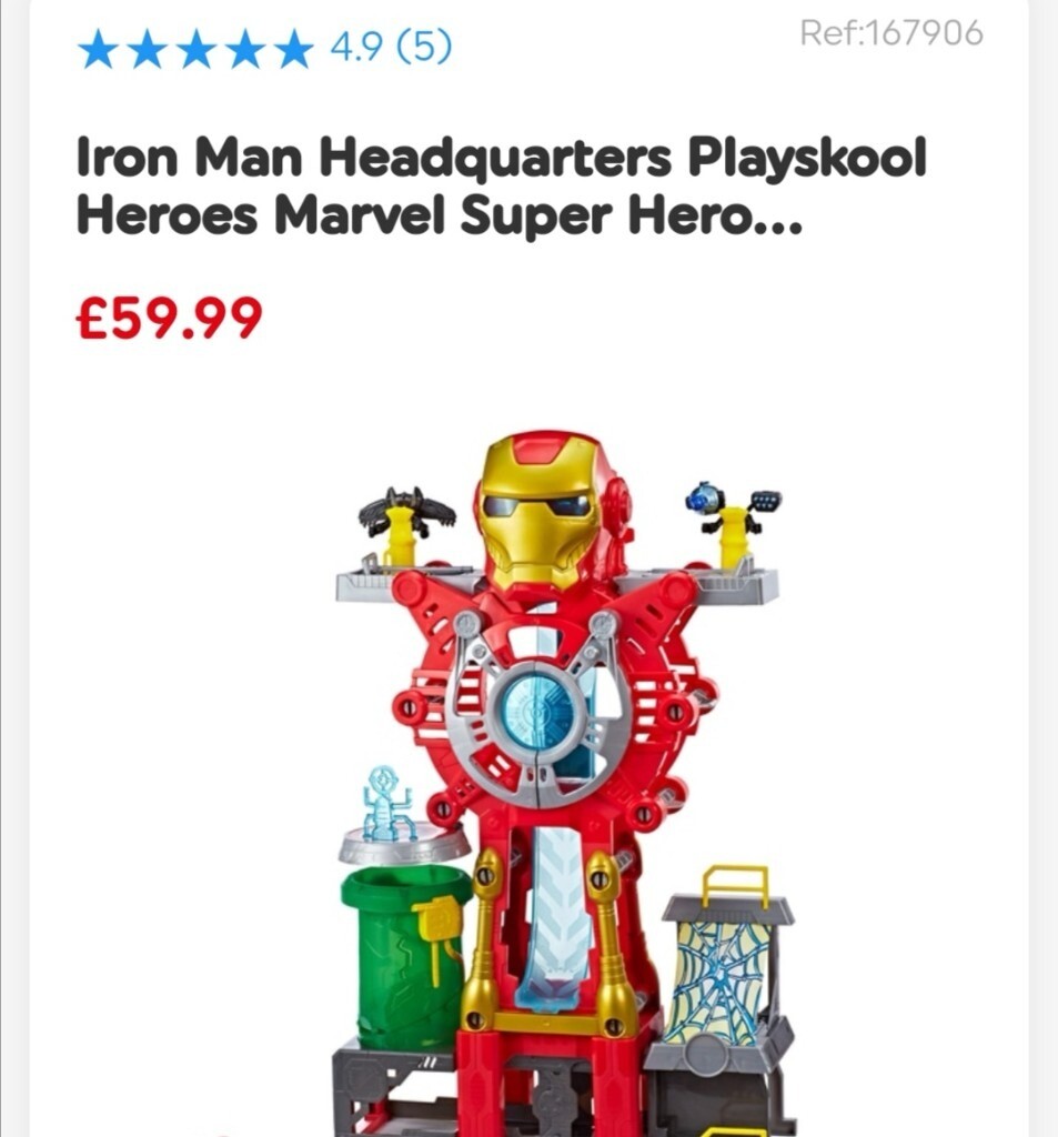 imaginext iron man playset
